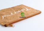Washed Zipper Tyvek Shopping Bag Portable For Pencil Silk Screen Printing