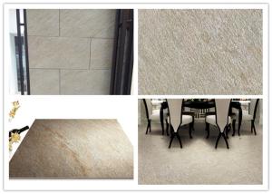 Quality Yellow Beige Ceramic Kitchen Floor Tile , Sandstone Porcelain Tiles wholesale