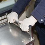 9 Inches Length Industrial Latex Glove , Chemical Resistant Latex Gloves