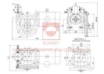 Sheave Diam 320mm VVVF / AC1 Control Gear Traction Machine Home Elevator Parts