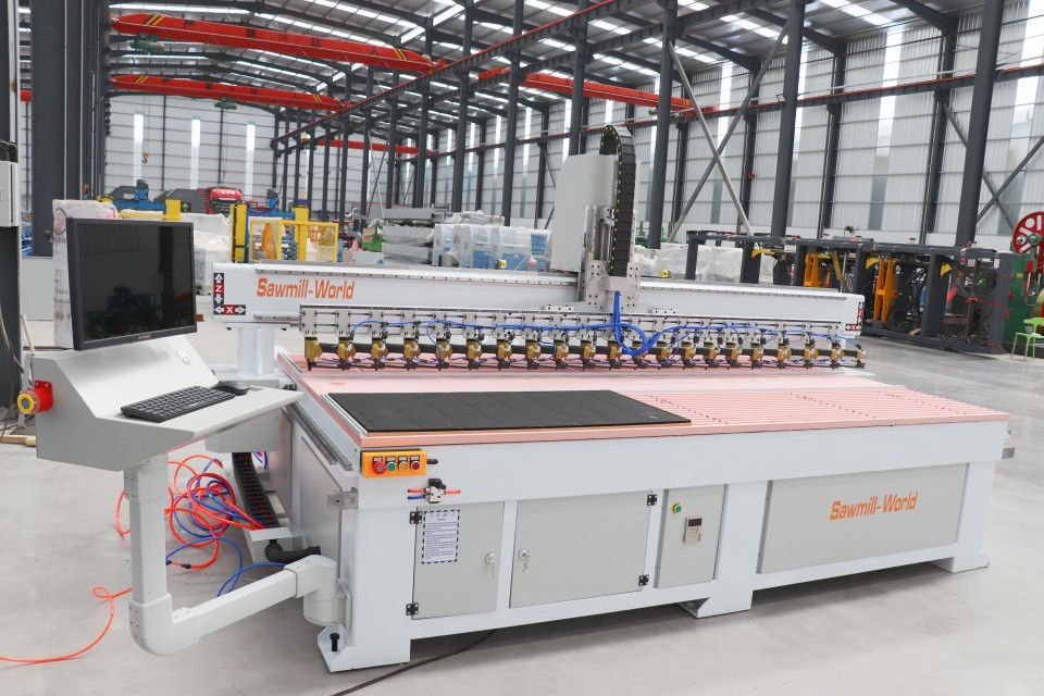 Panel Sound Absorbing Decoration Wall Automatic Acoustic Wood Panel Slats Nailing Machine