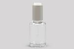 Transparent 50ml Custom Cosmetic Bottles With Flip Top Cap