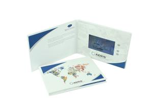 Quality Memory Custom Invitation Lcd Video Greeting Card A5 Art Paper Printing For Gifts wholesale
