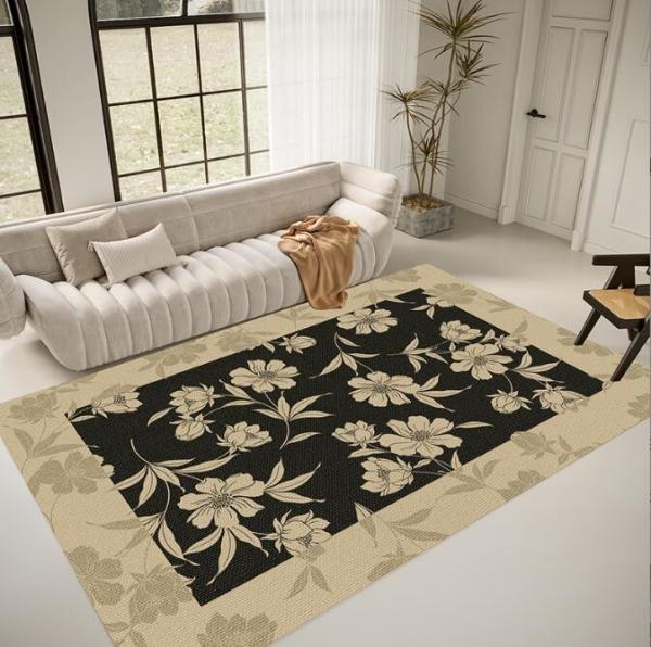 Household Printed Living Room Floor Rug Light Luxury Pattern Coffee Table