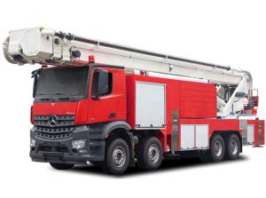 Quality Mercedes Benz 60m Water Tower Fire Truck with 8000L Water &amp; Foam wholesale