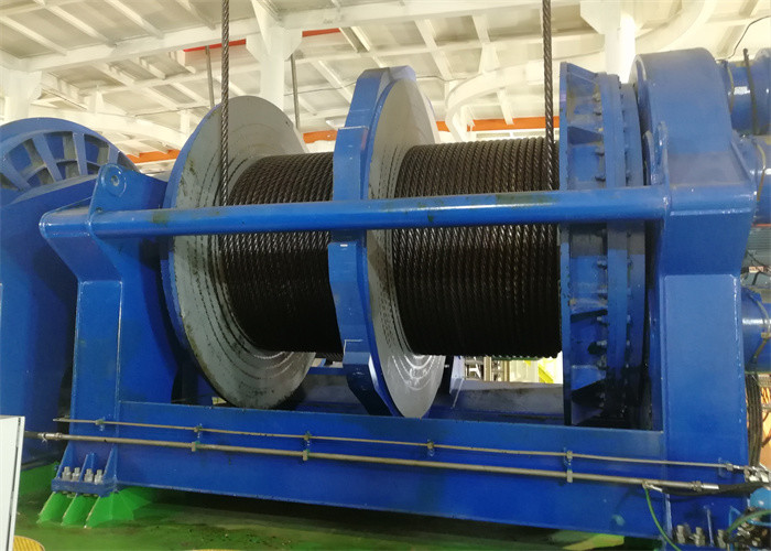 150m Rope Motorised Electric Marine Winch Machine With Motor / Reducer / Brake