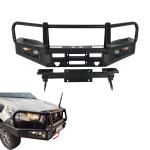 LED Light and Winch Mounting Tray Plate Front Bumper for Toyota Hilux D-Ring