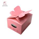 Fashionable Pink Butterfly Type Bakery Packaging Boxes For Party 350gsm