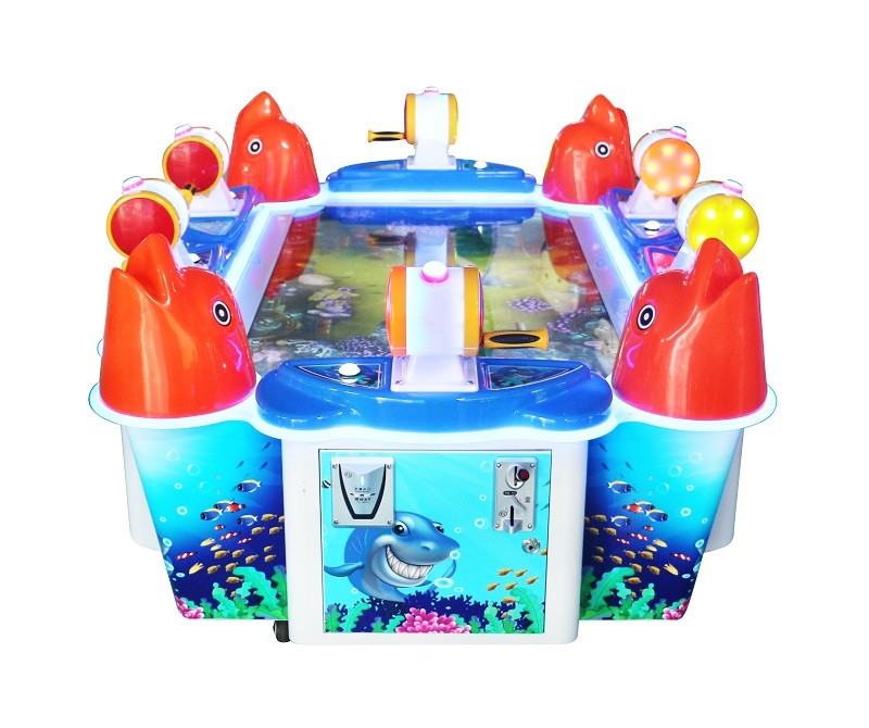 6 In 1 Fishing Game Machine / Fish Shooting Game Arcade Parent Children Interaction