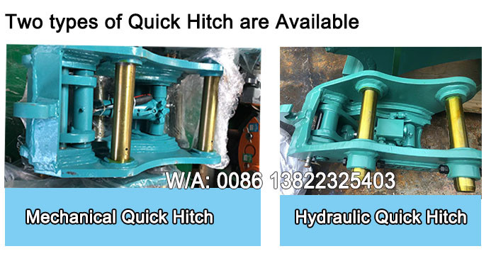 Digger Hydraulic Quick Coupler Hitch For Mini Excavator Mechanical