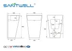 Rectangular China Supplier White Bathroom Ceramic Basin With Pedestal White