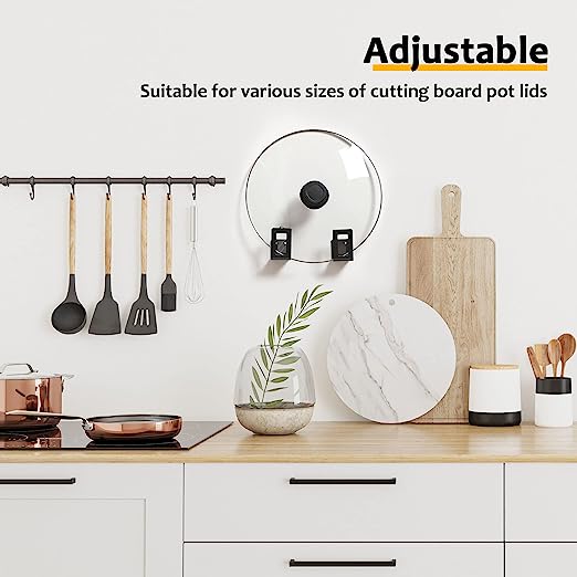 Revolutionize Your Kitchen Organization with Self Adhesive Pot and Pan Lid Holders