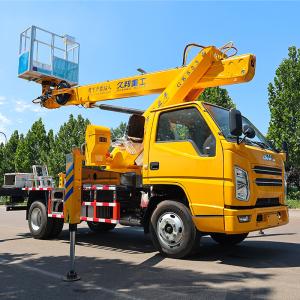 Quality Best Price Aerial Work Platform Hydraulic Truck Mounted Aerial Work Platform with Telescopic Boom High Man Lift wholesale