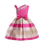 Bow Belt Dress Robe Fille Elbise Frozen Prinsess Enjurken Meisjes Vestido Menina