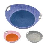 Felt Purple Pet Bed Cushion Luxury Round Modern Felt Cat Pot Bed Mats 52x12cm