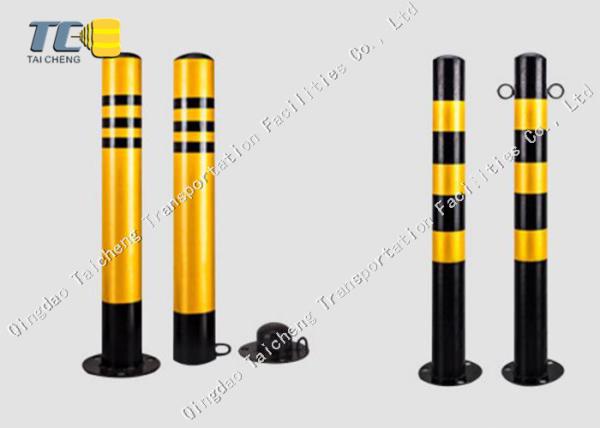 Anti Crash Removable Security Bollard Powder Coated Finish Vehicle Access