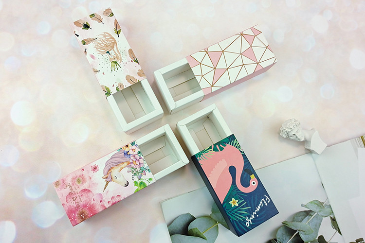 Lipstick Gift Drawer Cardboad Cosmetic Box Packaging For Valentines Day