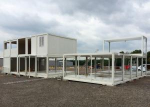 Quality Glass Wool Modular Container Homes Two Stories For Large Construction Site wholesale