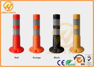 Quality Reflective Orange 45cm Traffic Warning Post , Waterproof Road Reflector Posts wholesale
