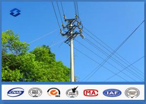 Quality Hdg Electrical Transmission Line 50ft Steel Utility Pole For Africa Power Distribution wholesale