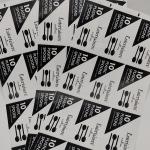 Weatherproof Printable Household Labels CMYK BOPP Removable Adhesive Labels