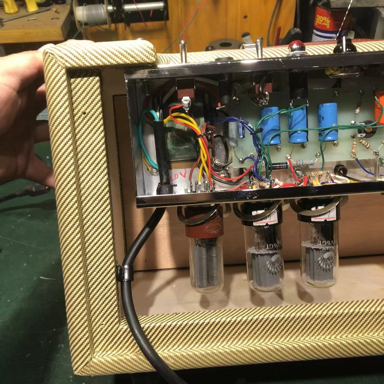 2025 Tweedle Dee Deluxe 5E3 Classic Dumble Style Mods Tweed Head, Pure Handed with Eyelet Board, 6V6GT*2, 12AX7*2, 5Y3GT*1, Grand Amplifier, Accept