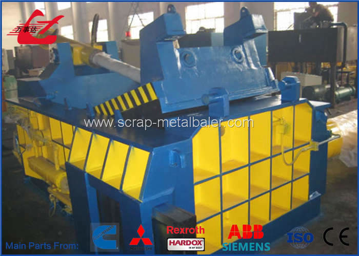 5 ton / h Capacity Industrial Scrap Metal Baler Compactor For Waste Aluminum Copper Steel
