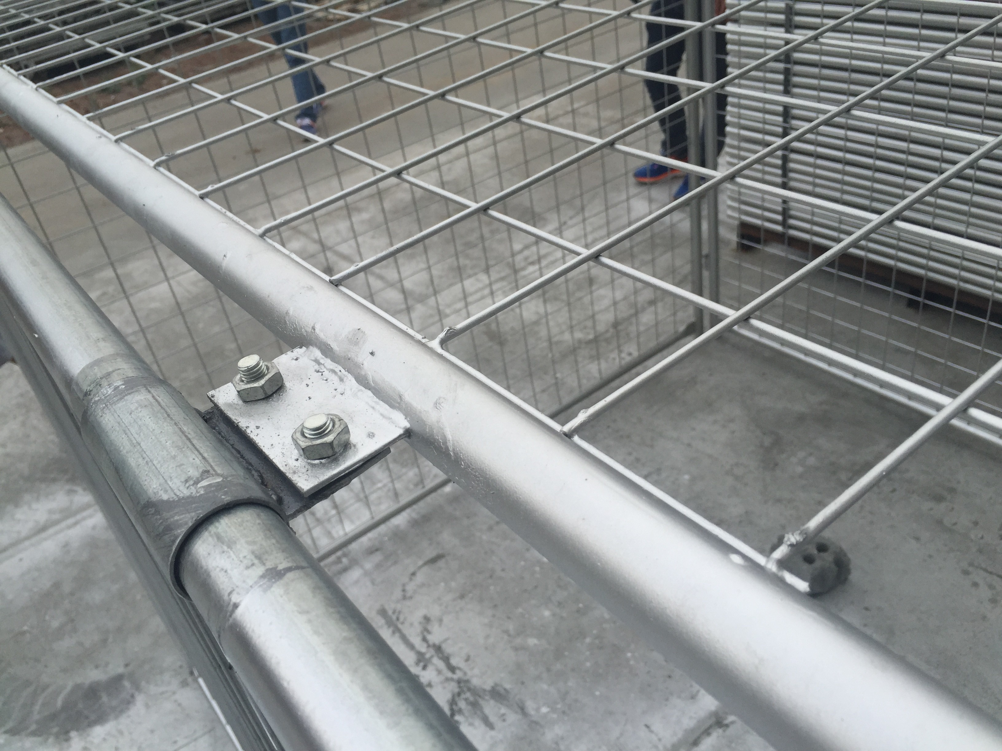 DIY Metal Garbage Cage 14&84 Microns Hdg Cage Panels 1.5mx1.8mx1.8m