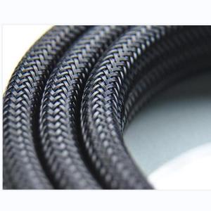 Quality REACH 1 Inch PET Expandable Braided Sleeving Abrasion Resistance wholesale