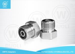 Quality Straight ORFS Male Plug Thread Hydraulic Adapters , Hydraulic Hose Connectors Fittings wholesale