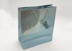 Small Paper Christmas Gift Bags For Kids Holographic Metallic Foil Medium Size