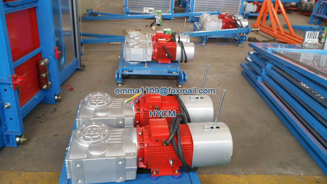 11kw Motors for Construction Hoist Spare Parts with 1:20 Worm Reducer