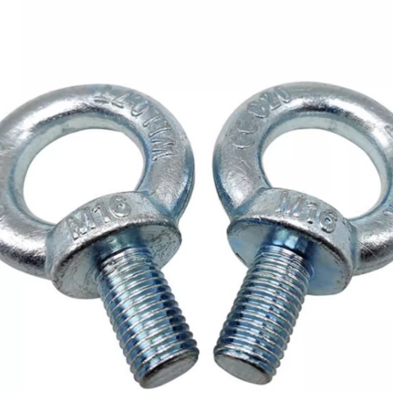 M20 M24 Metal Bolts Yellow White Black Zinc Electrophoresis Lifting Eye Bolt DIN580