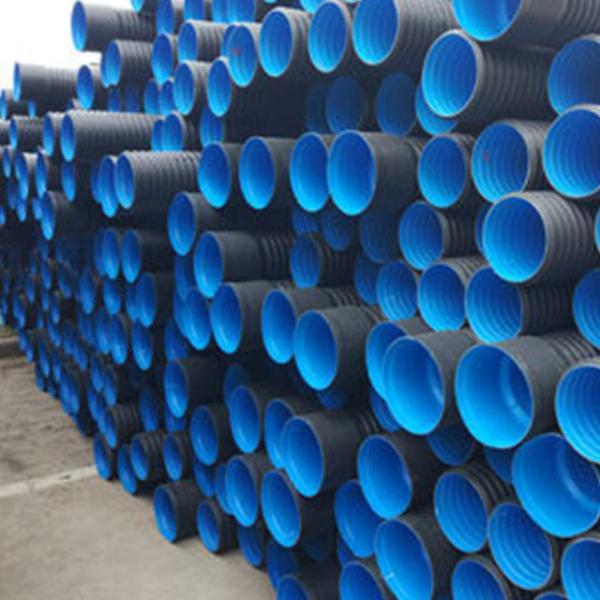 SN12.5 HDPE Corrugated Drain Pipe , Large Diameter Double Wall Corrugated