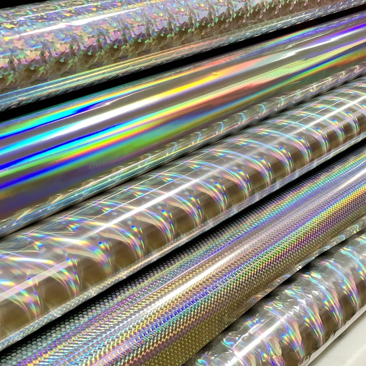 Christmas Custom Packaging Decorating Thermal Pattern Holographic Film for PET Opaque