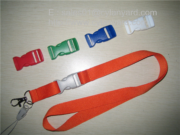 dyed colored polyester lanyard with dyed buckle
