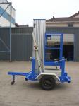 6 Meters Platform Height 130kg Loading Capacity Towing Single Mast Aerial Work