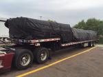 610gsm Durable Black Waterproof Tarpaulin Covers For Lumber Cover