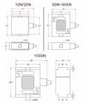 Micro Tension Compression Load Cell 1kg 2kg 5kg 10kg 20kg 50kg 100kg
