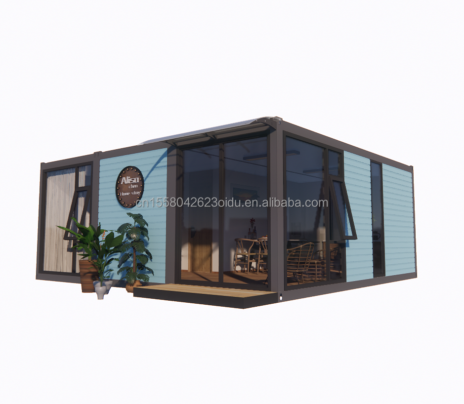 20ft or 40ft Eco-Friendly Container Made of Steel and Sandwich Panel for Clothing Store Restaurant Hotel
