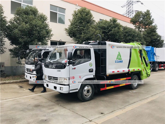6cbm Compactor Garbage Truck Rear Load Compression Waste Treatment Truck