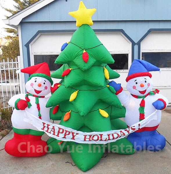 2015 Hot Sale Inflatable Christmas Tree Snowman Decorations for Christmas