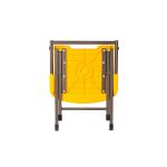 Waterproof Yellow Plastic Folding Chairs , Foldable Camping Chair PP Injection