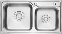 Quality Double Bowl Stainless Steel Kitchen Sink With Drainage ARROW AF5506 wholesale