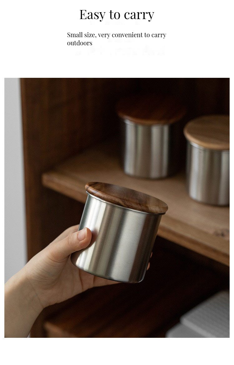 Modern Stainless Steel Design Hands-Free Inverted Coffee Dosing Cup with PP Plastic Type