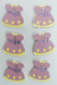 Quality Stationery 3D Printable Fabric Stickers With Rhinestone Decorative Beautiful wholesale