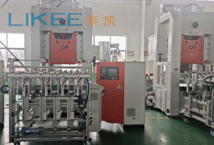 Quality 4-5 Cavities Aluminium Foil Containers Making Machine Mitsubishi PLC Siemens Main Motor wholesale