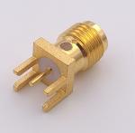 8.5ghz SMA Coaxial Connector Antenna Sma Female Pcb Edge Mount Connector