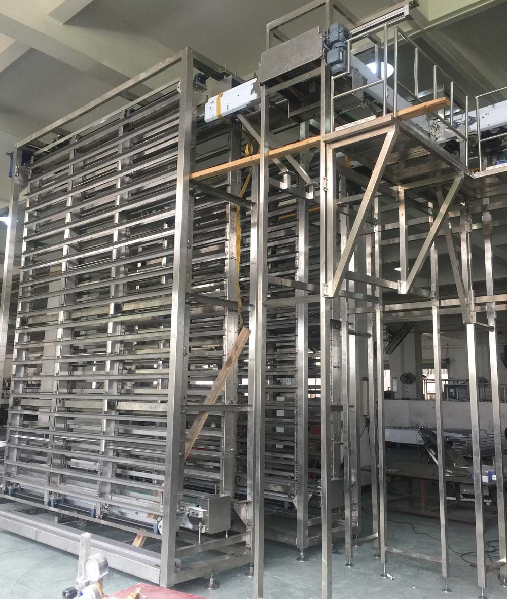 Vertical 220V Multi Step Baking Pan Bread Cooling Tower