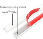 D-Shape Rubber Weather Seal Strip for Door Frame and Gaps Black Silicone